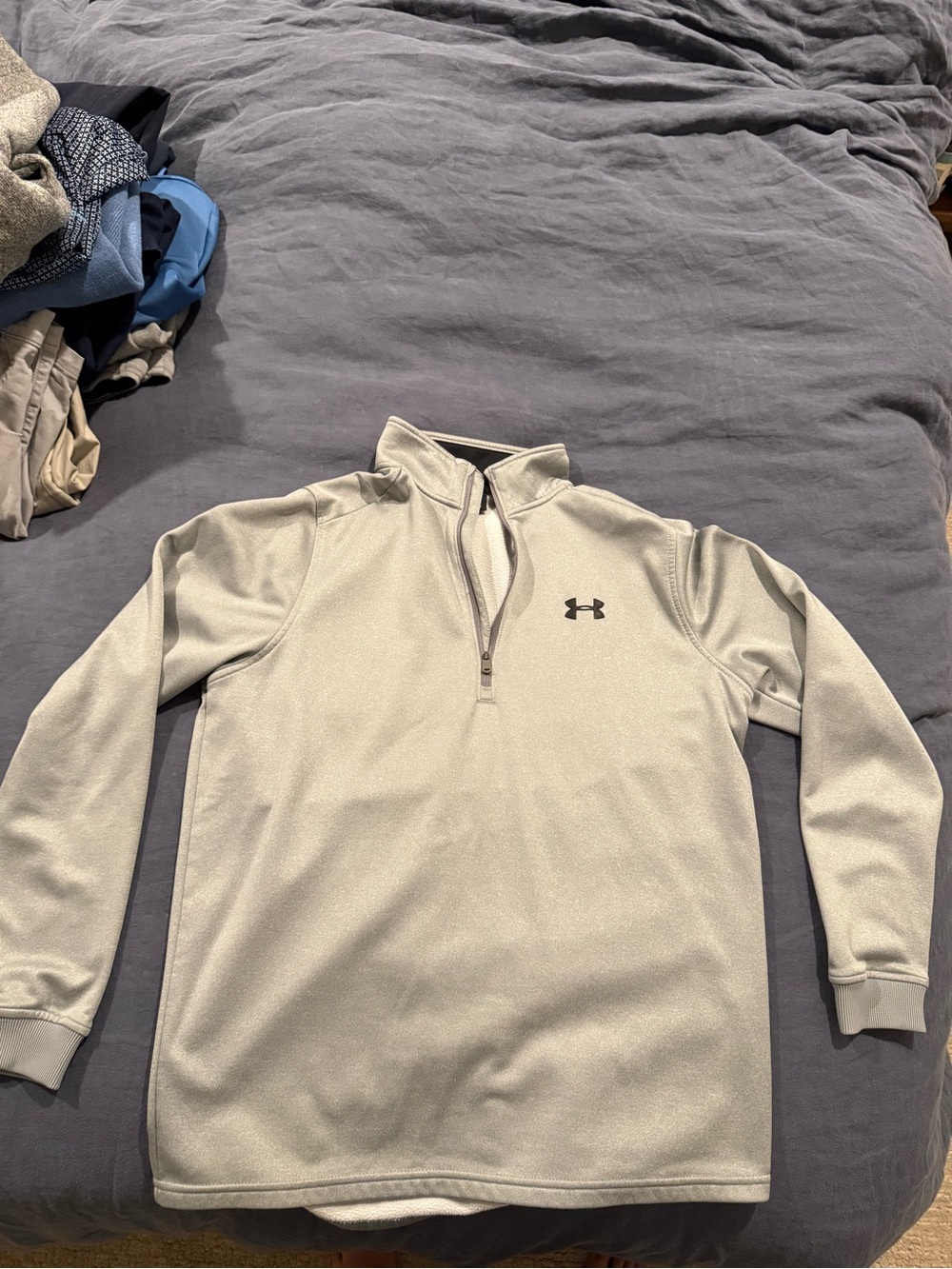 Under Armour Men’s Light Gray Half-Zip Performance Pullover